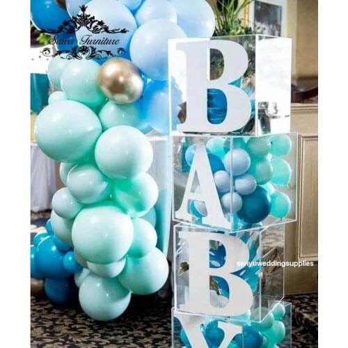 4pcs/set)New wedding decoration acrylic square plinth stand for wedding decoration senyu1864