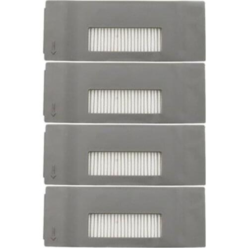 Replacement 4Pcs Vacuum Cleaner Robot Dust Filter for Ecovacs Deebot DT85 DT83 DM81 DT85G
