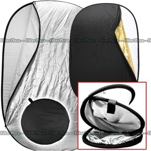 100% new 5 in 1 Multi Photo Collapsible Light Reflector Oval 100 x 150cm/40 x 60 inch for Photography Studio Photo