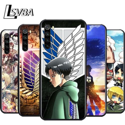 Anime Attack On Titan for OPPO Reno 2 Z 2Z 2F 3 4 4Z 4F 4SE 5 Pro 4G 5G ACE 10X ZOOM F7 A5 A9 2020 Soft Black Phone Case