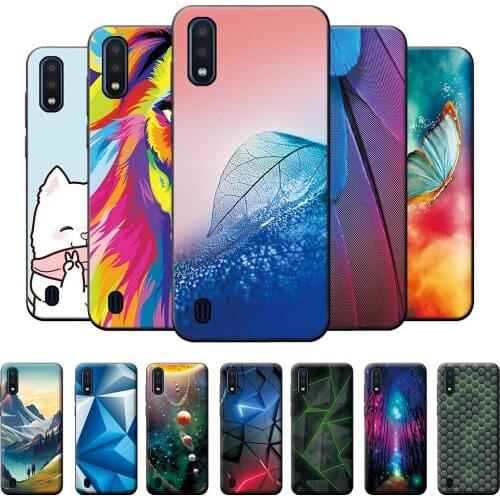 Case For Samsung M01 Case For Samsung Galaxy M01 Leaf Cute Cover Bumper on M01 Shockproof Silicone Phone Case For Samsung M01