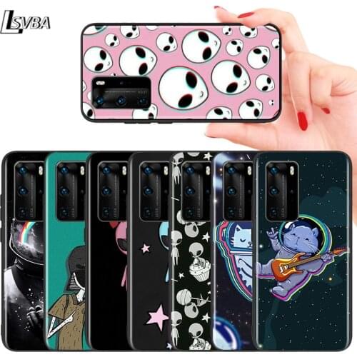 Planet Alien Space Astronaut For Huawei Mate 10 20 X 5G 30 40 RS Porsche Design P Smart S Z Lite Pro Plus Phone Case