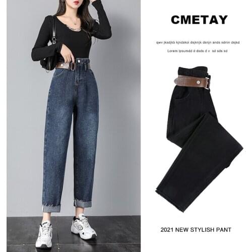 CMETAY Womens Boyfriend Jeans