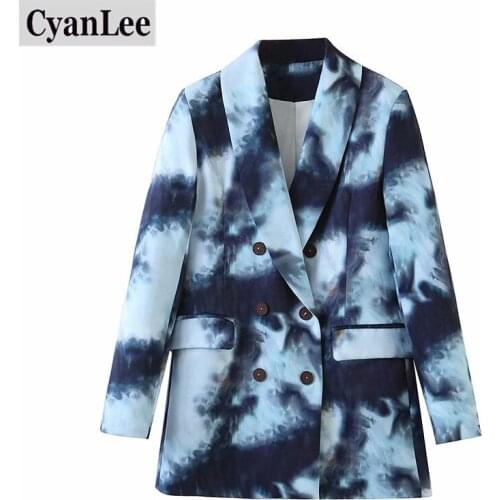 Женские двубортные пиджаки CyanLee China At AliExpress