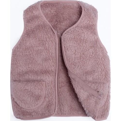 Fleece Kids Vest For Girls Waistcoat Toddler Girl Vest Infant Warm Winter Waistcoat Autumn Sleeveless Jacket Children Outerwear