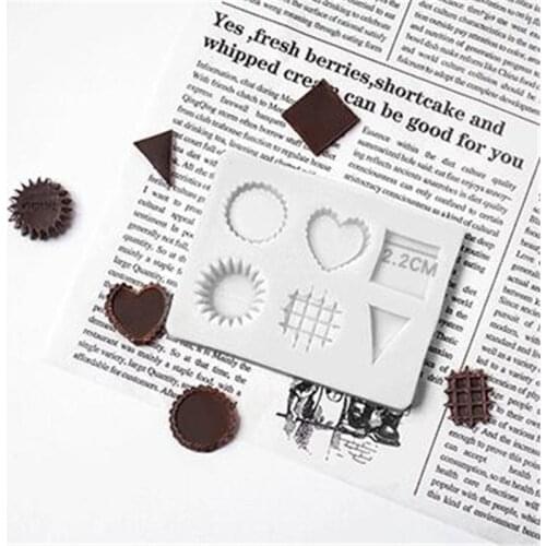 Heart Cookies Shape Fondant Silicone Mold Chocolate Candy Molds Pastry Clay Soap Mould DIY Biscuits Baking Cake Decoration Tools