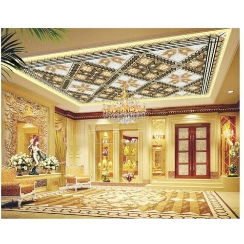 Custom photo wallpaper 3d ceiling wallpaper murals European royal garden of Eden zenith ceiling murals wall papers home decor