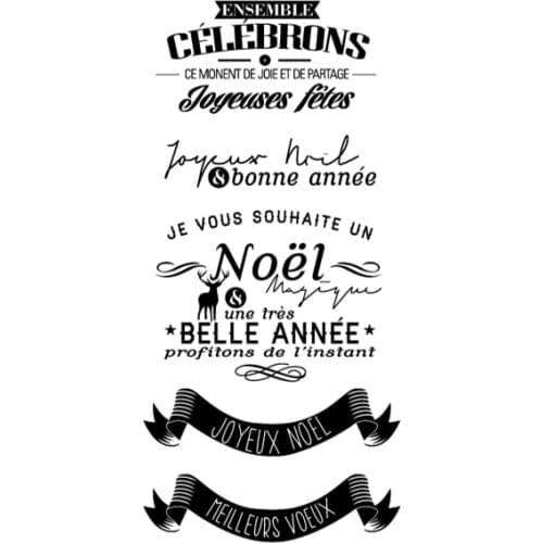 French Clear Stamp for Scrapbooking Transparent Silicone Rubber DIY Photo Album Decor 013