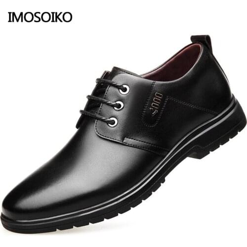 IMOSOIKO 2021 Springtime Uk PU Oxford Wedding Dress Business Formal Derbyshire Shoes