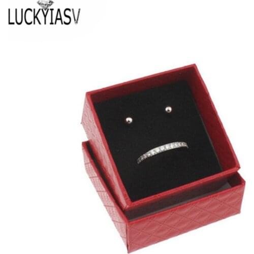 Stone Veins Jewelry Ring Box Stud Earring Box Jewelry Storage Organizer Box Gift Box Diamond Textured Box For Ring Jewelry