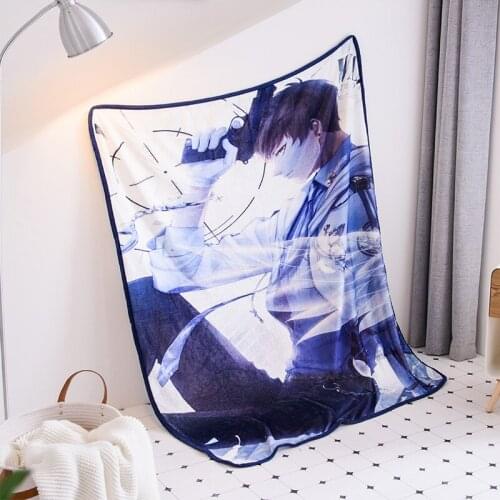 Fashion Anime Cartoon Velvet Plush Throw Blanket Floral Printed for Kids Girls Blanket for Couch Thin Quilt