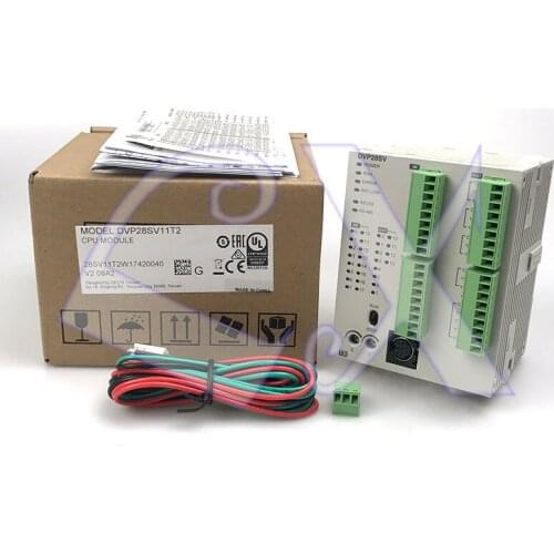 Freeshipping Original Delta full new DVP28SV11R2 PLC 16DI 12DO Relay output 24VDC in box
