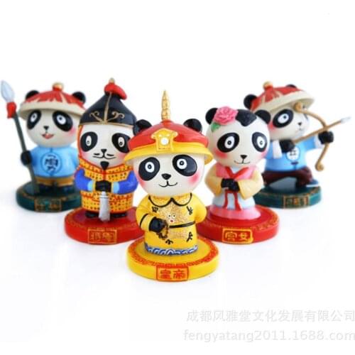 Pandas, Forbidden City Panda, Empire Panda, Chinese features gifts souvenirs handmade crafts