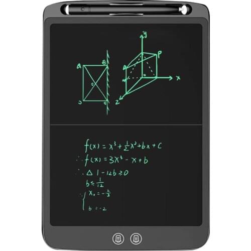 12 Inch LCD Writing Tablet Electronic Digital Drawing Board Ultra-Thin Writing Pad Split Screen One-Click Erase with Lock Button