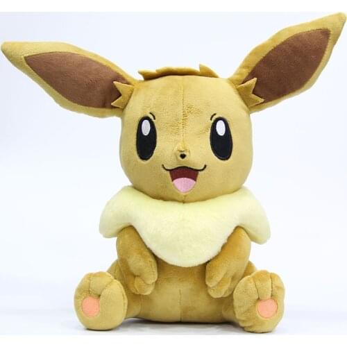 30cm Pokemon Eevee Plush Toy Anime Brinquedos Eevee Cute Stuffed Doll for Children Christmas Gift