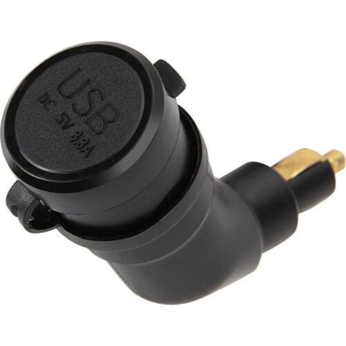3.3A Adjustable Dual USB Motorcycle Charger Socket Adapter Waterproof For-BMW F800GS R1250GS R1200GS F800GS F700GS F650