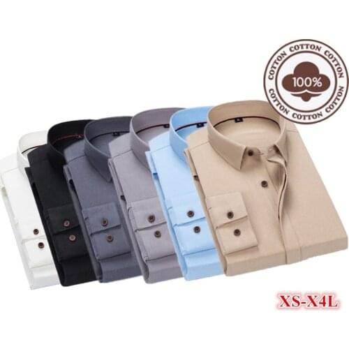Cotton men Shirt Fashion Casual Solid Color Long Sleeve Shirt Slim Soft Comfortable Streetwear Shirt Men