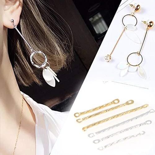 200pieces 20/25/30mm Double Cylinder Connecting Rod Twisted Copper Connecting Rods Earrings Finding Minimalist DIY Earrings Ear