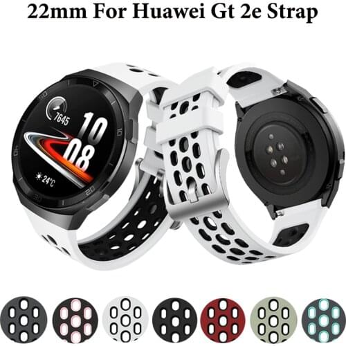 22mm Original Sport Silicone Strap For HUAWEI WATCH GT 2e smart watch Replacement Bracelet Wristband For Huawei gt2e Accessories