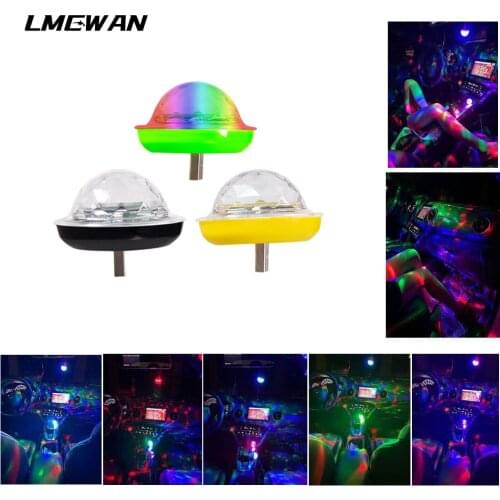 LED USB atmosphere light music car voice control mini colorful night light indoor and outdoor stage party decoration lights