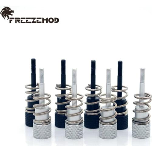 FREEZEMOD CPU Water Cooling Head Screw Aluminum Alloy CPU Fixing Screw for AMD Intel PC Water Cooler Block, All Aluminum Screw