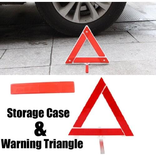 Wooeight 1x Foldable Car Vehicle Emergency Breakdown Warning Sign Triangle Stop Sign Reflective Road Safety Practical Auto Parts
