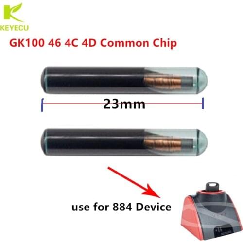 KEYECU Replacement New Glass GK100 46 4C 4D Common Chip use for keyline 884 Device (Can be Written 10 times)