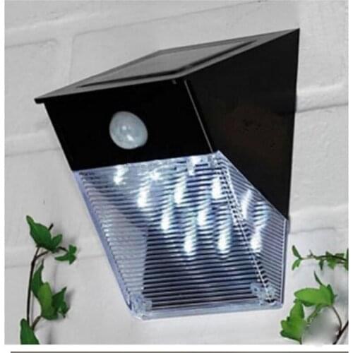 10 pcs 12LED Solar Human Body Induction Infrared Roof Lamp Wall Lamp Fence Light Outdoor Garden Lighting Wall Light