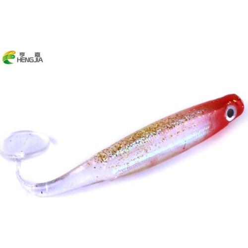 10PCS Pesca Soft Fishing Lure 10cm 5g Fake Artificial Bait Fishing Lures Soft Plastic For Spinning Telescopic Fish