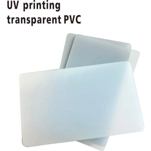 100 Pcs Matte Pvc Blank Transparent Business Card Waterproof Without Printing for UV Printing