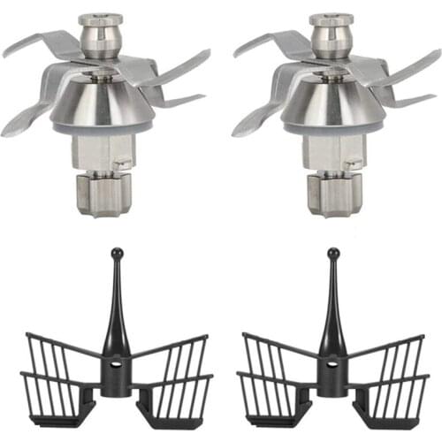 2Pcs Stainless Steel Stirrer Blade Replacement Parts Accessories, with Butterfly Bar for Vorwerk Thermomix TM31