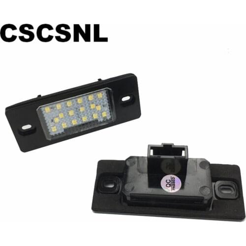 2pcs 18 LED Number License Plate LED Light Lamp For Porsche Cayenne VW GOLF 5 Touareg Triple Canbus Auto Tail Lighting Source