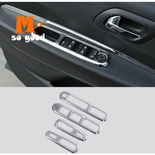 2009 10 11 12 13 14 2015 For Peugeot 3008 ABS Chrome Car door handle Armrest window lift switch button cover trim accessories