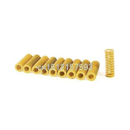 30mm x 10mm x 5mm Metal Tubular Section Mould Die Compression Spring 10pcs