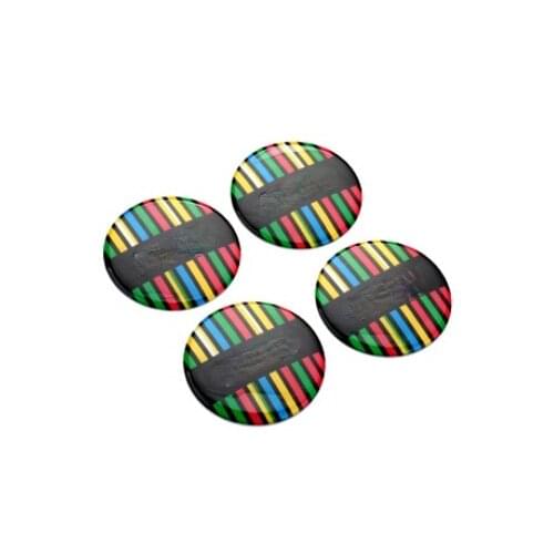 4PCS 52mm Min Cooper Auto Wheel Center Hub Cap Badge Emblem Decal Sticker Car Accessories for MI