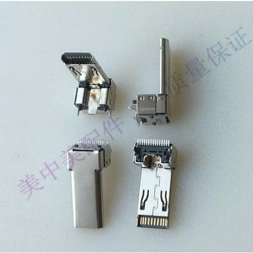5PCS)Dock interface 15p 0.45mm spacing plug patch pin butt joint connector