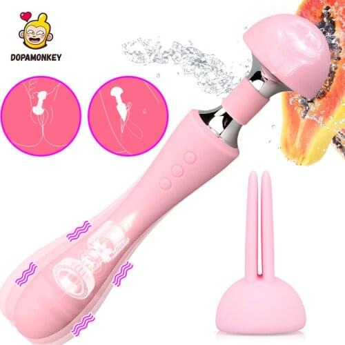 AV Magic Wand Clitoral Stimulation 10+10 Speed Rabbit Vibrator Dildo for Women G-spot Vaginal Massager SexToy for Couples Adults