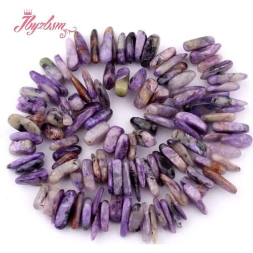 7-10x10-16mm Irregular Shape Purple Charoite Natural Stone Beads For DIY Necklace Bracelets Jewelry Making 15" Free Shipping