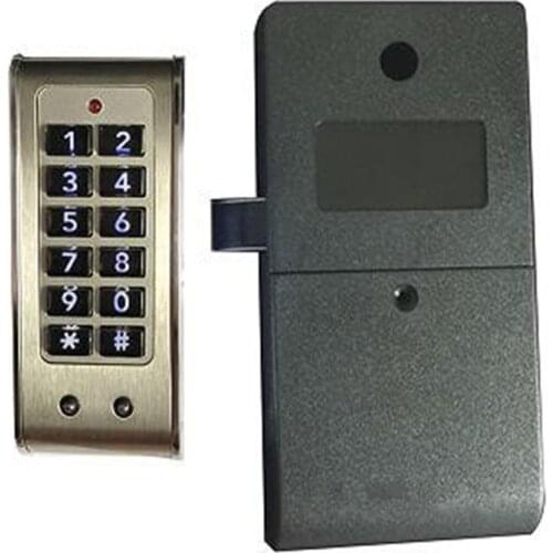 Stainless Steel Electronic Password Cabinet Lock Keyless Entry Door Lock Electronic Lock Keypad Code Lock for Furniture Drawer