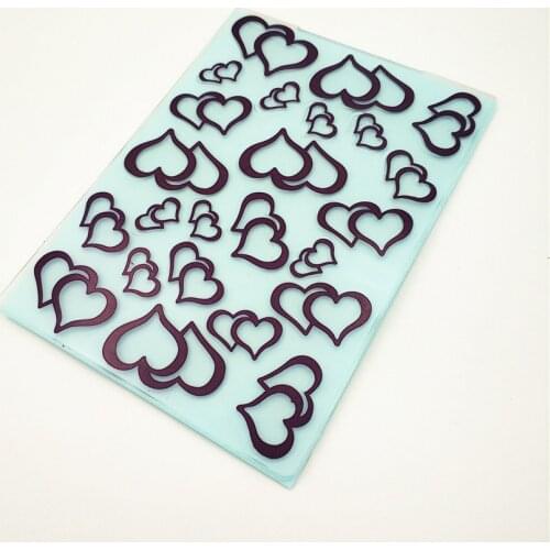 10.5x14.5cm Purplelove Embossing folders Plastic bump Scrapbooking DIY Template Fondant indentation Cake Photo Album Card Make