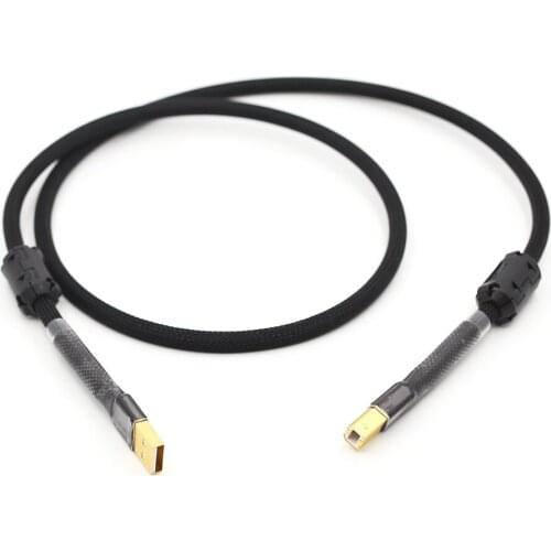 HI-End Oxygen-Free Copper Decoder Sound Card Audio Cable DAC Data Lines HiFi USB Cable For Data Cable DAC DVD Amplifier