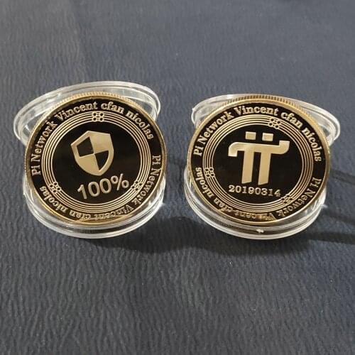 Pi Gold Cryptocurrency 1pac Collectible Silver Plated Crypto Coin Collection Art Commemorative Bticoin Home Decor Souvenir Gift