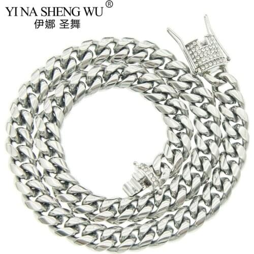 Hip Hop Chunky Short Choker Necklace Colar for Men/Women Punk Thick Cuban Link Chains Bracelet Necklaces on the Neck Collier New