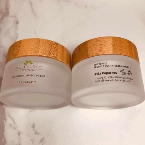 Logo Face cream lip 10g 15g 30g 50g bamboo cream cosmetic jar, bamboo aluminum jar for eye cream, CBD Hemp Cream wood containers