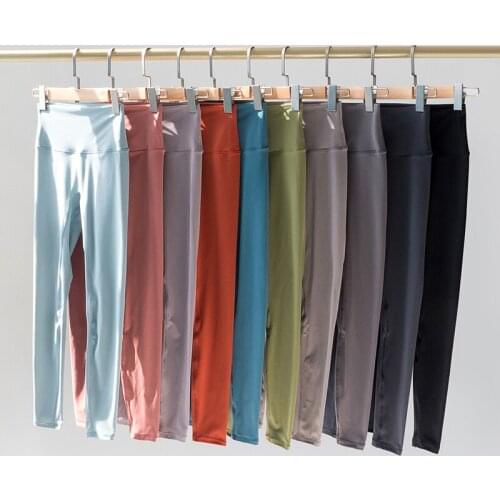 NO CAMEL TOE Plain High Waist Workout Gym Yoga Pants Women Buttery Soft Squat proof Training Exercise Fitness Sports Leggings