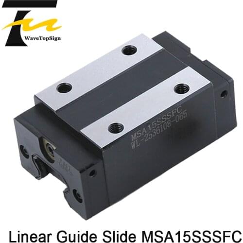 PMI Linear Guide Slide Carriage Block MSA15S MSA15SSSFC Slider High Accuracy No Noise use for Linear Rail CNC Diy Parts