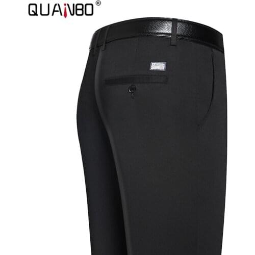 Mens Modern Fit Performance Pant 2021 Spring Summer New Men Lightweight Smart Casual Straight Mid Suit Pants Khaki Trousers