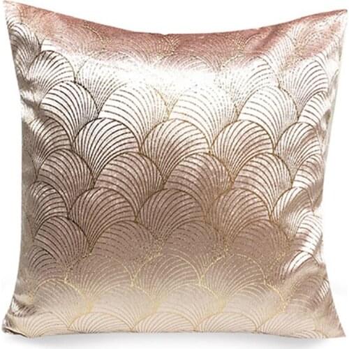 Geometric Cushion Cover 45x45cm Pillow Cover High Quality Bronzing Sofa Bedroom Pillowcase Home Decorative Square Throw Pillow