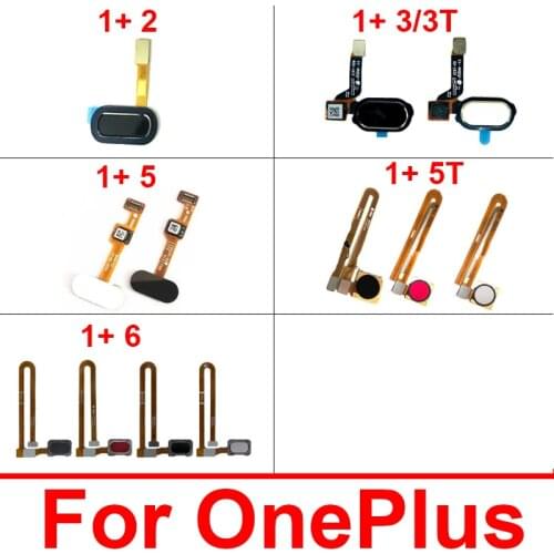 Genuine Home Button Fingerprint Sensor Flex Cable For Oneplus 2 3 3T 5 5T 6 Menu Return Key Touch Flex Ribbon Repair Parts