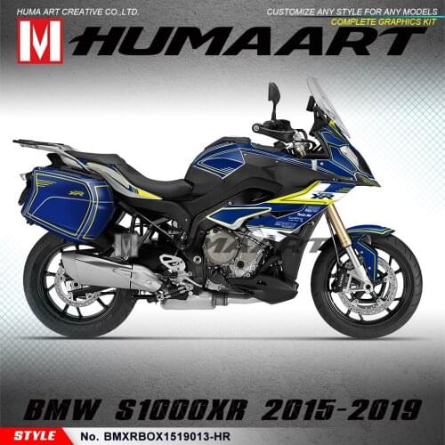 HUMAART Motorrad Graphics Personalized Stickers Wrap Kit for S1000XR S 1000 XR 2015 2016 2017 2018 2019, Blue